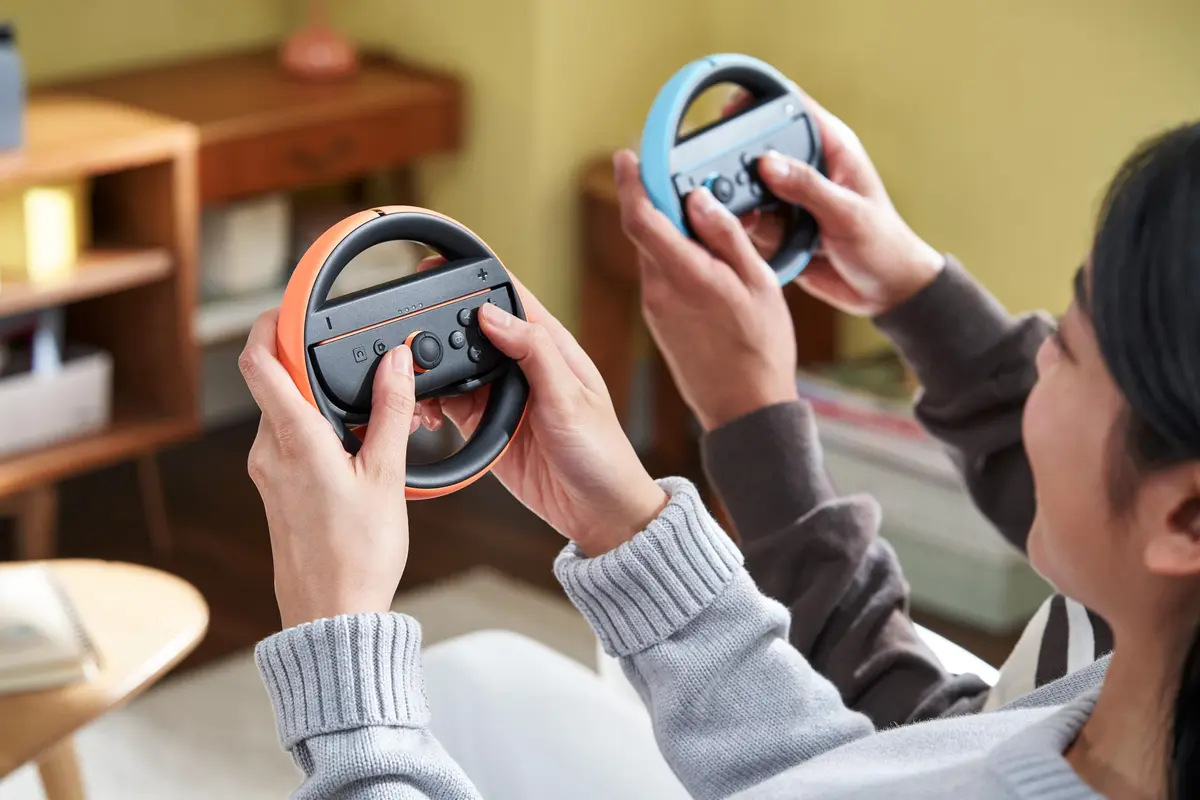 Nintendo Joy-Con™ 2 Wheel (Set of 2) Light Blue/Light Red | Realistic Racing Control for Nintendo Switch 2 - view 2