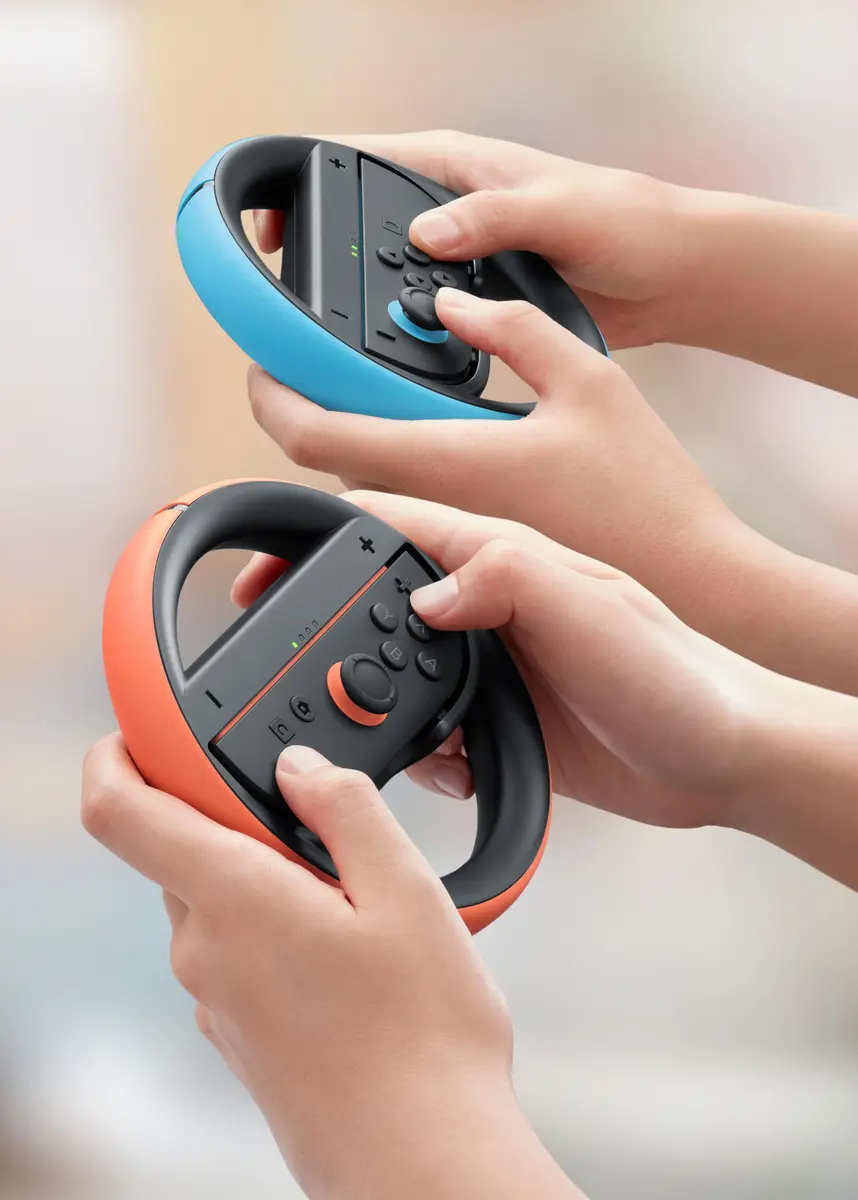 Nintendo Joy-Con™ 2 Wheel (Set of 2) Light Blue/Light Red | Realistic Racing Control for Nintendo Switch 2 - view 4