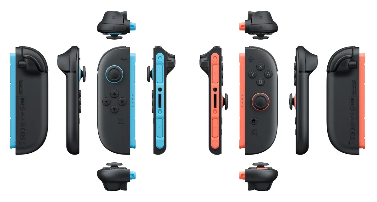 Nintendo Joy-Con 2 (L)/(R) Light Blue/Light Red Pair | Motion Controls & HD Rumble for Switch 2 - view 2