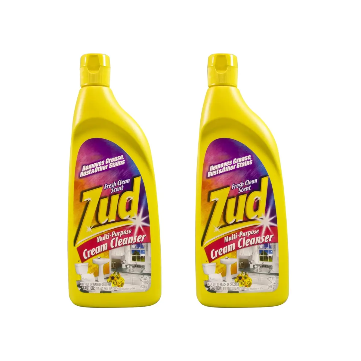 Zud Cream Cleanser 2-Pack | Bleach-Free Rust & Hard Water Stain Removal for Kitchen & Bathroom - main product image