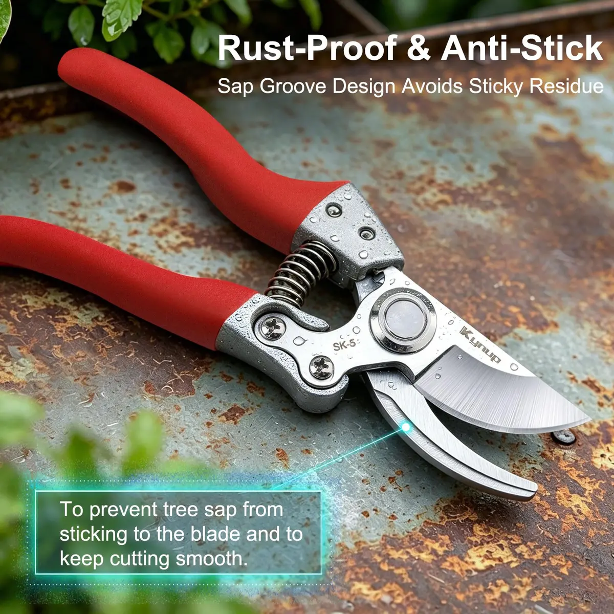 Kynup 2-Pack Bypass Pruning Shears 21.8 cm (8.6 inches) | Heavy Duty Garden Clippers for Plants & Trees - view 3
