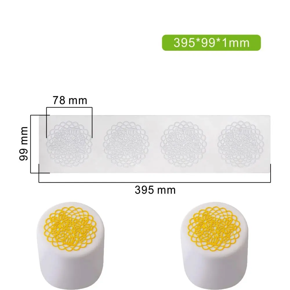 TUKE Flower Lace Silicone Mold for Cake Decorating | 40.1 cm (15.8 inch) - view 5