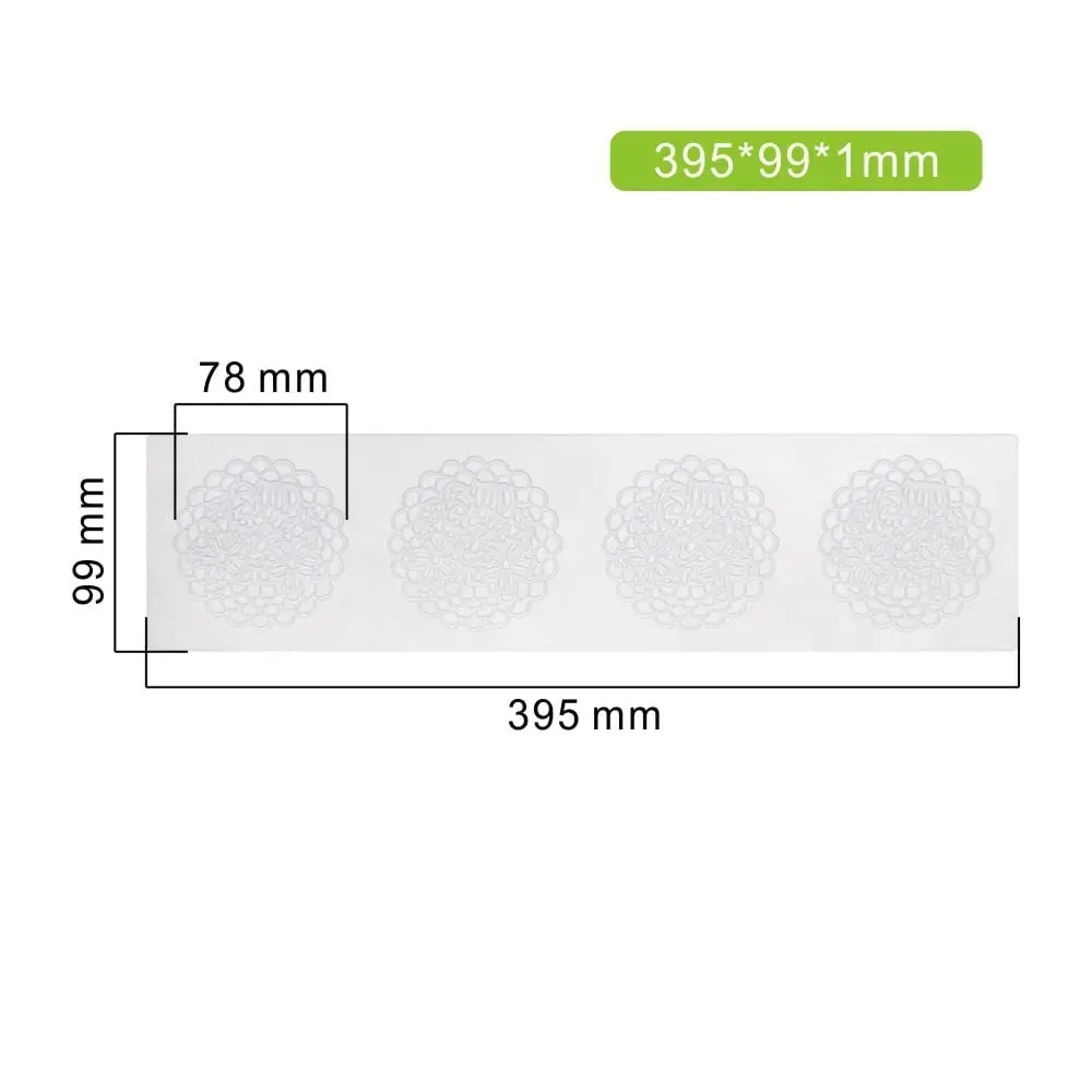 TUKE Flower Lace Silicone Mold for Cake Decorating | 40.1 cm (15.8 inch) - view 7