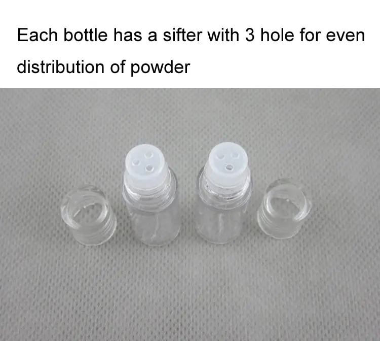 lasenersm Clear 3ml Mini Loose Powder Jars with Sifter (12-Pack) | Refillable Cosmetic Sample Containers - view 7