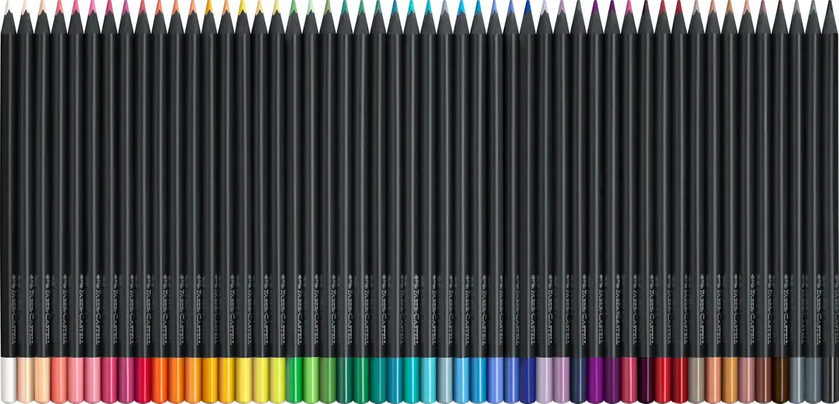 Faber-Castell Black Edition Colored Pencils, 50 Count (Pack of 50) | Smooth Color Laydown for Art & Drawing - view 3