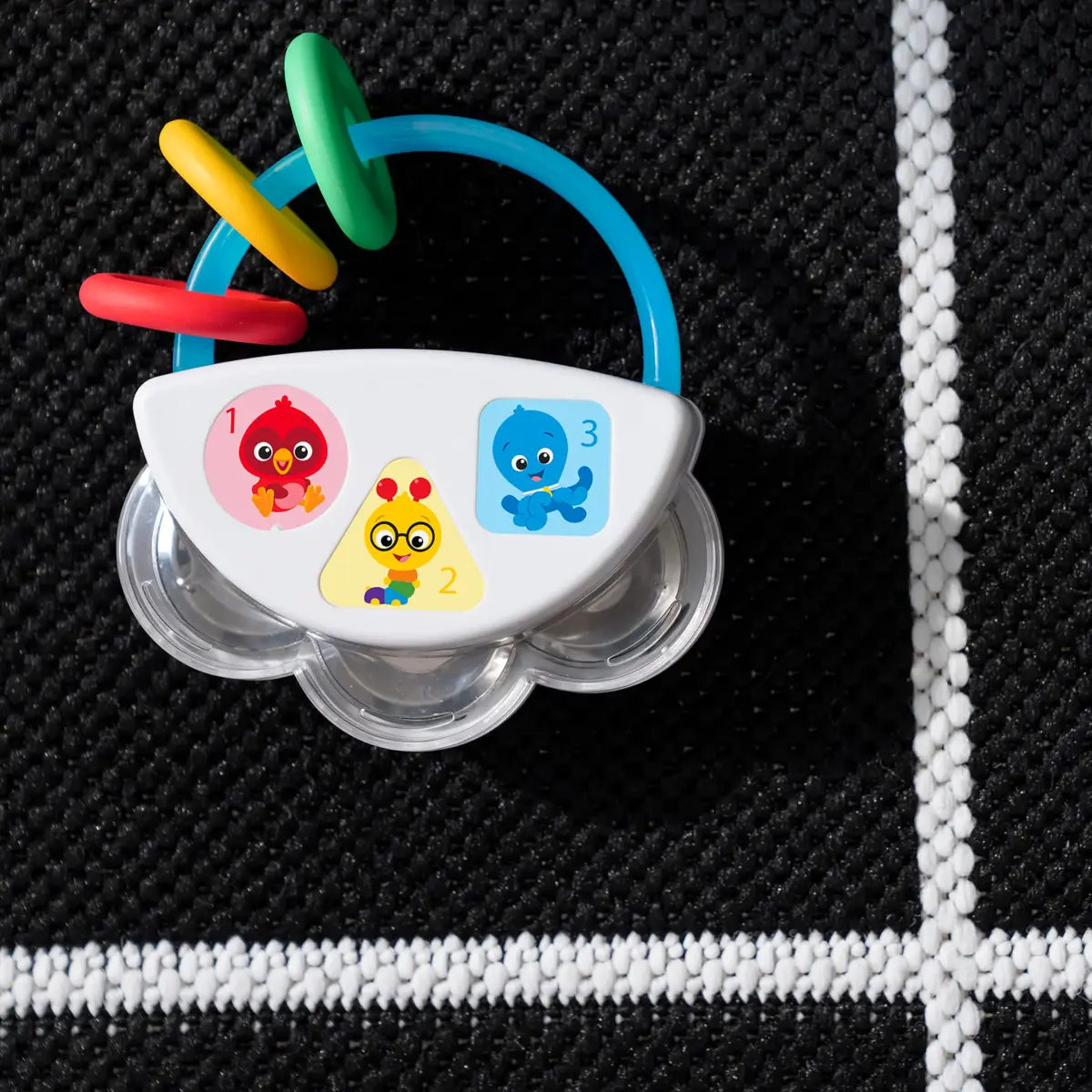 Baby Einstein Tiny Tambourine Musical Toy & Rattle, BPA Free, Age 3 Months+ | Fine Motor Skill Development - view 8