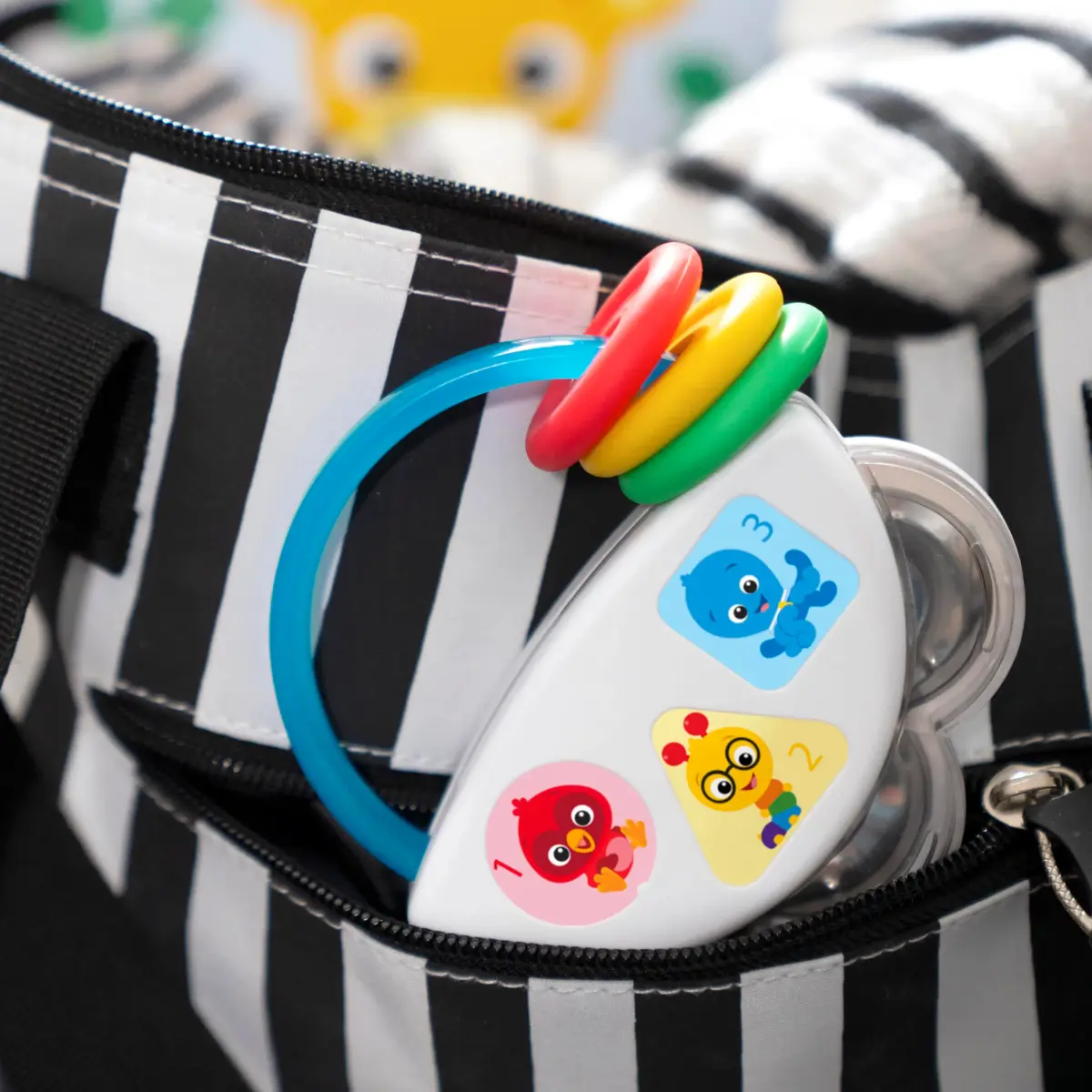 Baby Einstein Tiny Tambourine Musical Toy & Rattle, BPA Free, Age 3 Months+ | Fine Motor Skill Development - view 4