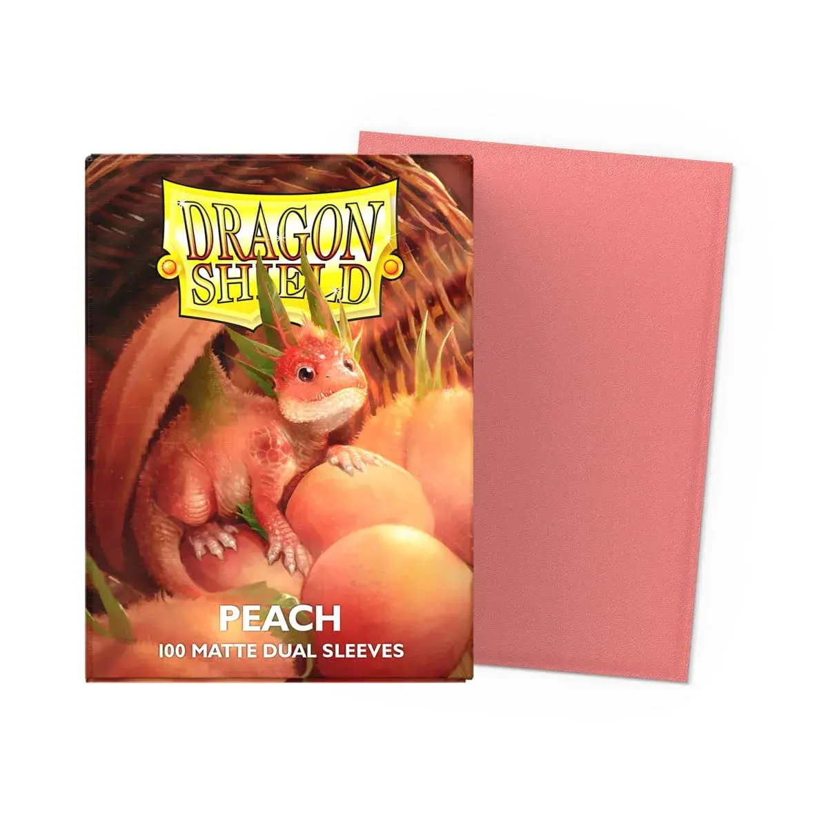 Dragon Shield Matte Dual Standard Size Card Sleeves 100 CT Peach | Smooth Shuffle & Tough Protection - view 2