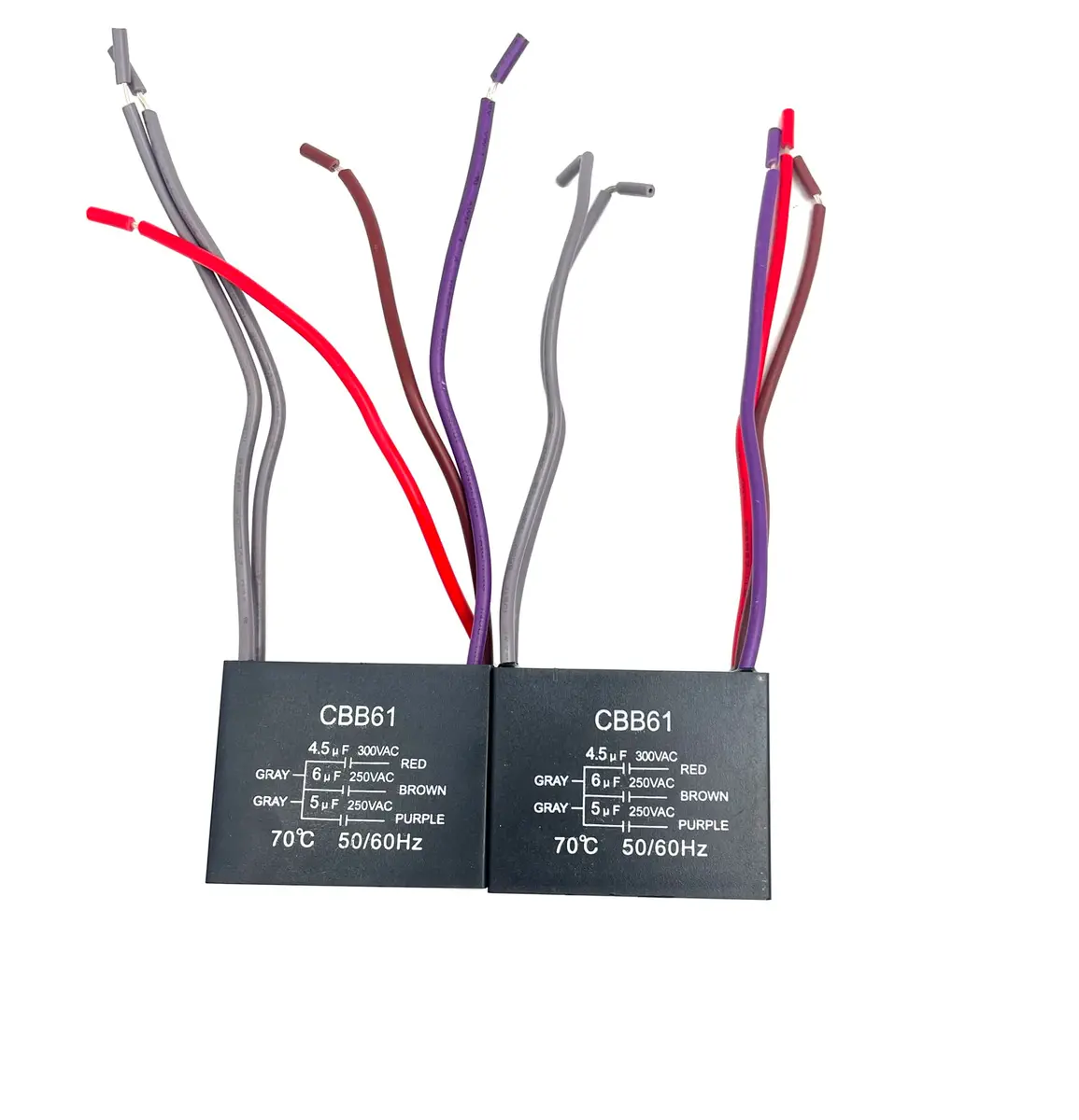 YJZR 5 Wire Ceiling Fan Capacitor CBB61 4.5uf+6uf+5uf 250VAC 50/60Hz | Replacement Part for Fan Speed Control - view 4