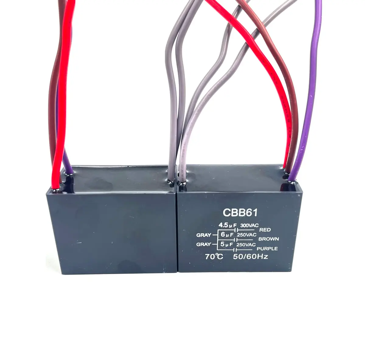 YJZR 5 Wire Ceiling Fan Capacitor CBB61 4.5uf+6uf+5uf 250VAC 50/60Hz | Replacement Part for Fan Speed Control - view 6