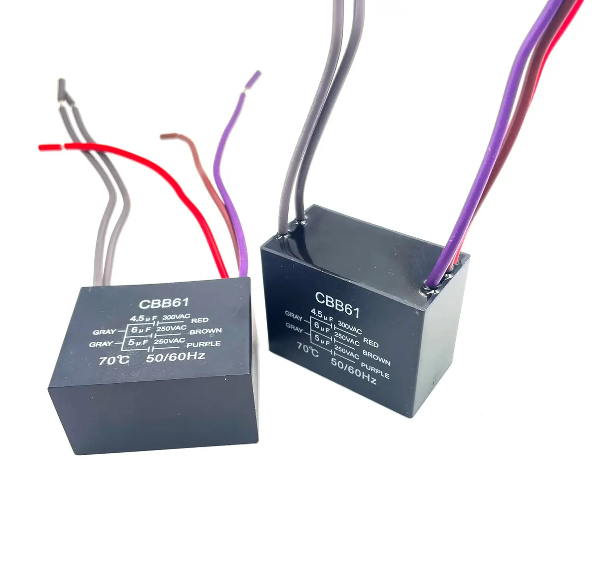 YJZR 5 Wire Ceiling Fan Capacitor CBB61 4.5uf+6uf+5uf 250VAC 50/60Hz | Replacement Part for Fan Speed Control - view 8