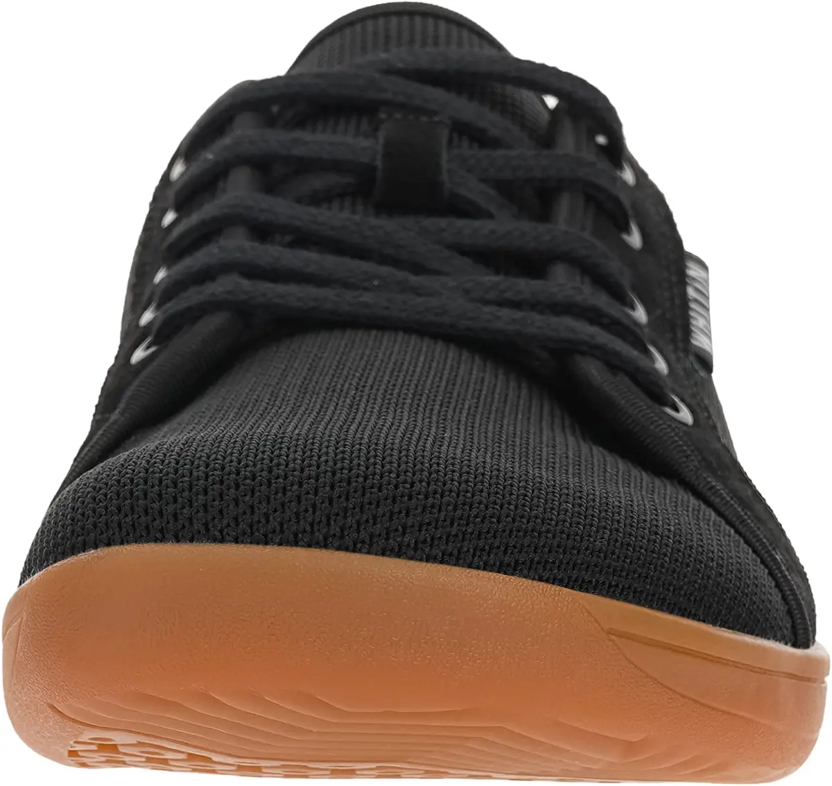WHITIN Men's Minimalist Barefoot Shoes Zero Drop Fashion Black Gum 8 | Natural Walking Support - view 2