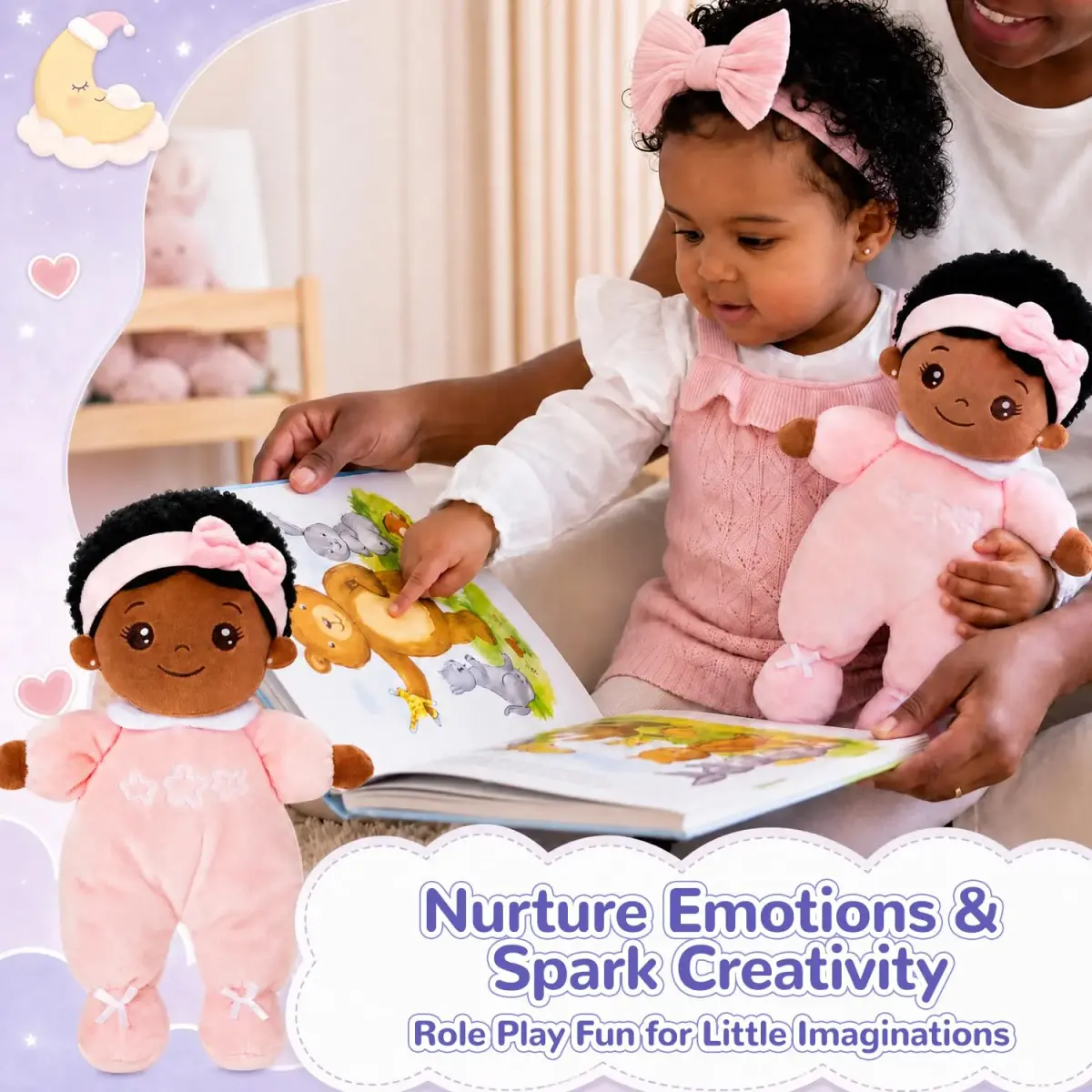 OUOZZZ 10 inch (25.4 cm) Plush Baby Doll | ASTM-Tested & CPC Certified - view 5