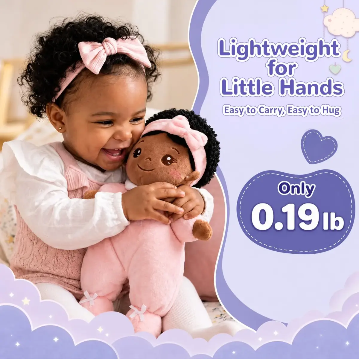 OUOZZZ 10 inch (25.4 cm) Plush Baby Doll | ASTM-Tested & CPC Certified - view 9