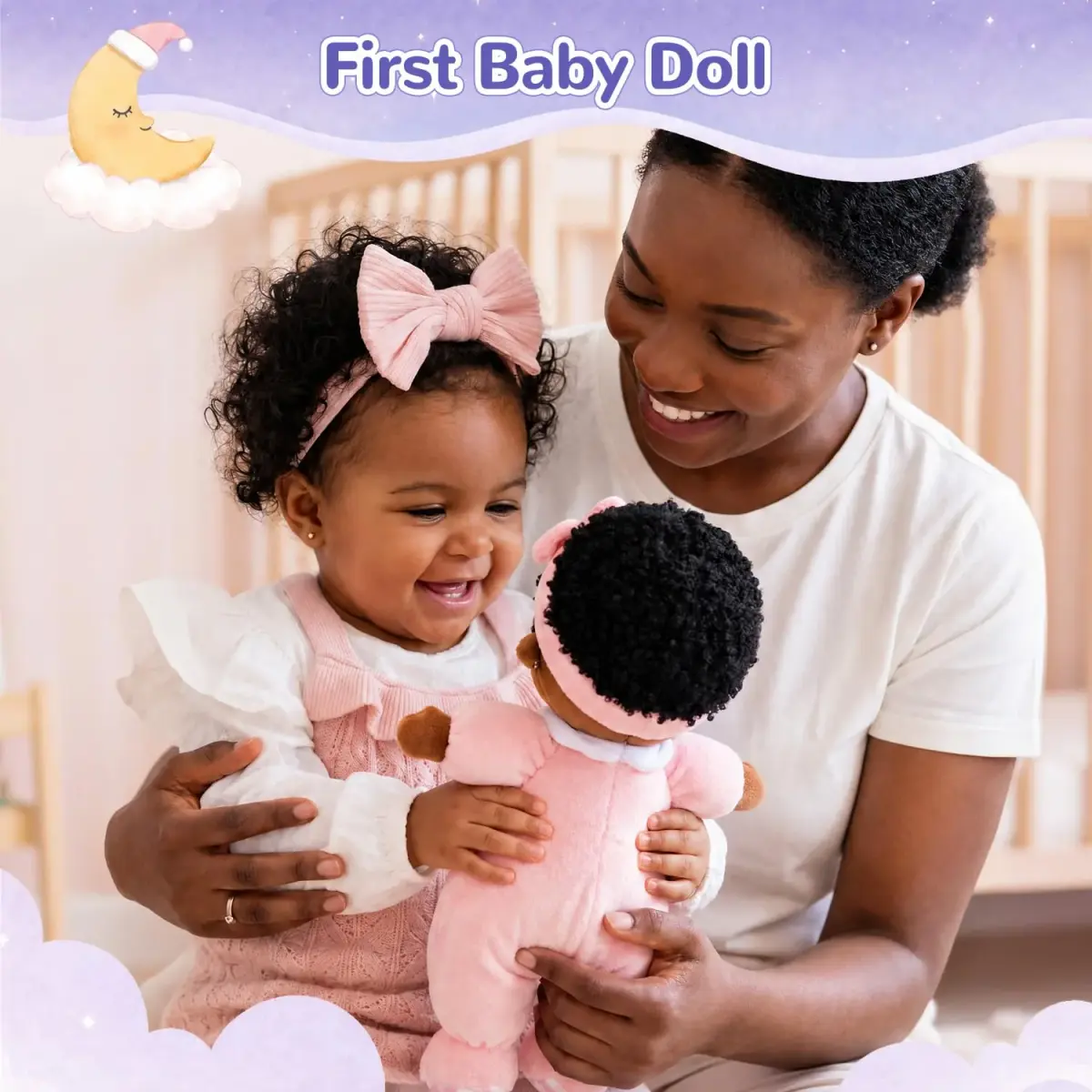 OUOZZZ 10 inch (25.4 cm) Plush Baby Doll | ASTM-Tested & CPC Certified - view 3