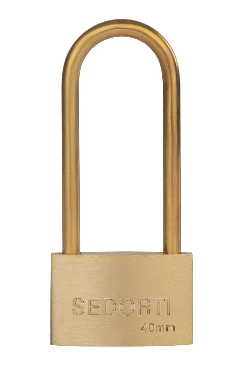 SEDORTI Weather Proof Brass Padlock 1-1/2" Wide | Marine Grade, Rust-Resistant, Light Duty - view 5