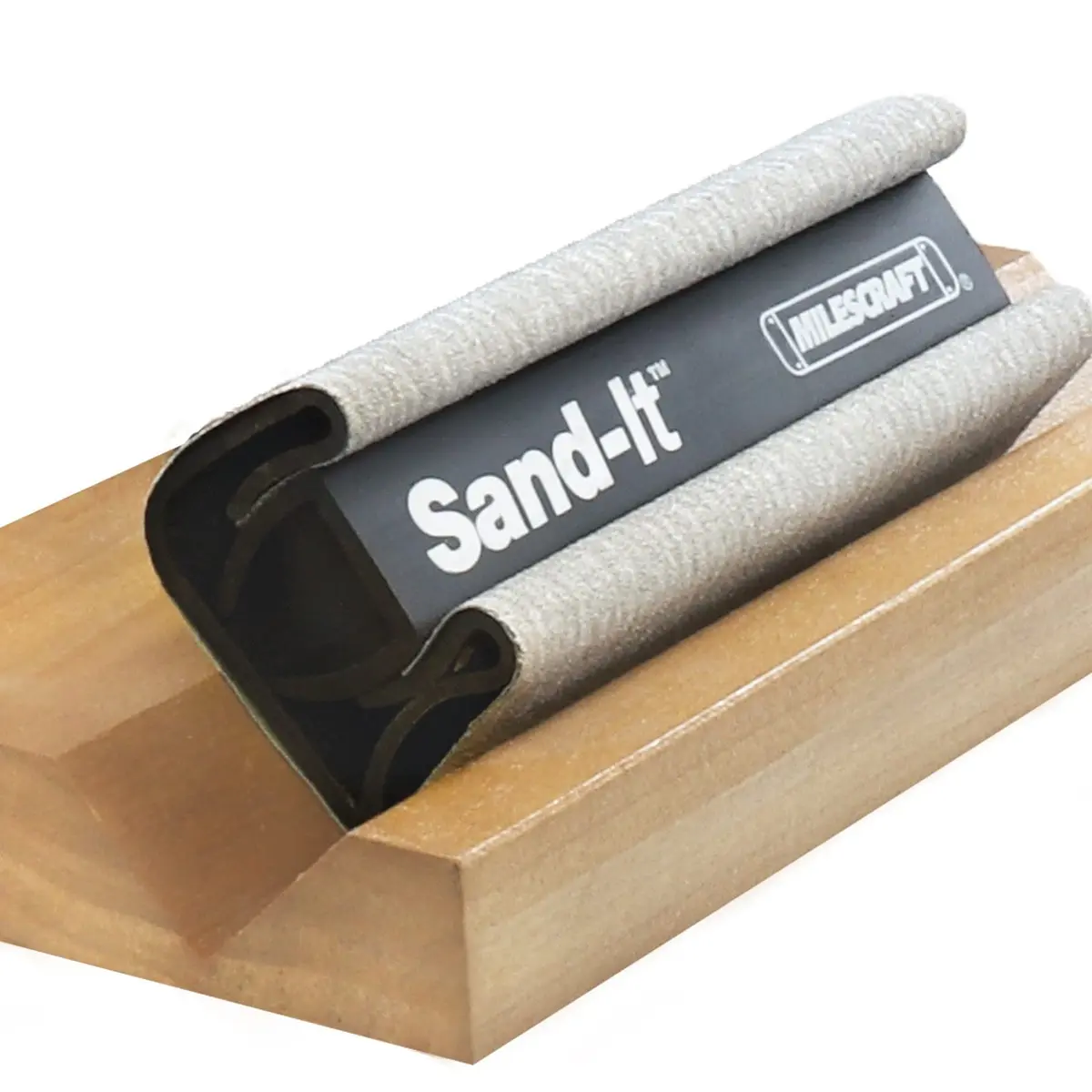 Milescraft Sand-It Multi-Surface Sanding Block | 150 Grit, Fits Any ¼ Sheet, Versatile for Flat, Concave & Convex Surfaces - main product image