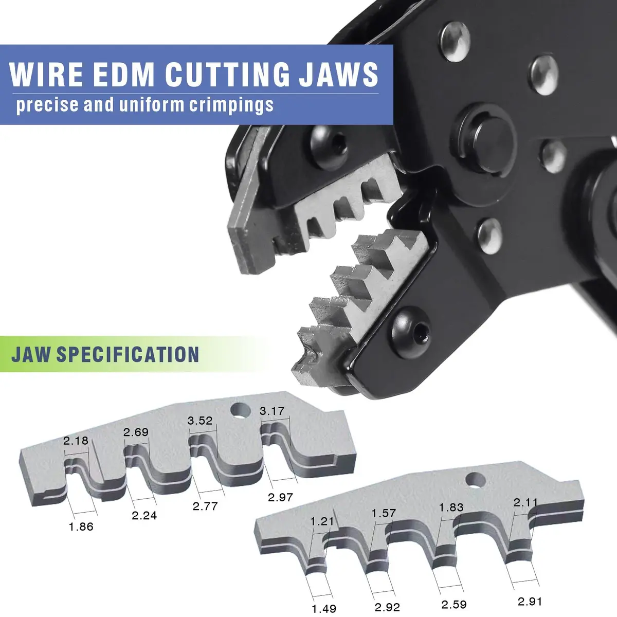 Wekesigo SN-2549 Ratcheting Crimping Tool 0.08-1.0 mm ² | Precise, Durable, Ergonomic - view 3