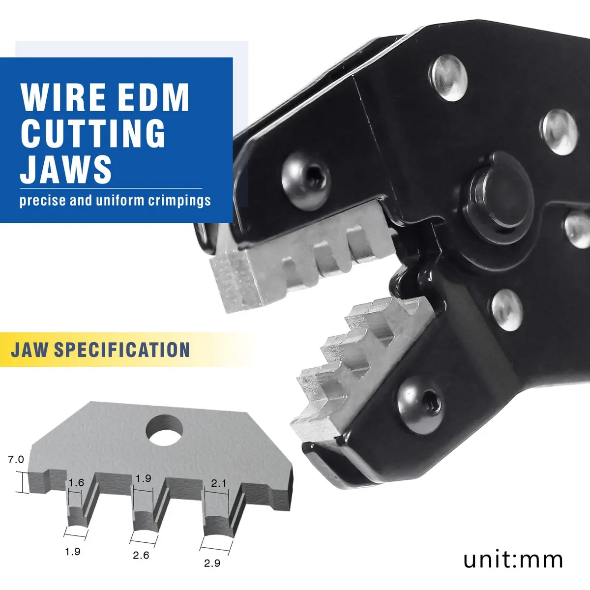 wekesigo SN-28B Dupont Terminal Ratchet Crimper 0.1-1.0mm² | Precise, Durable & Ergonomic Tool - view 3