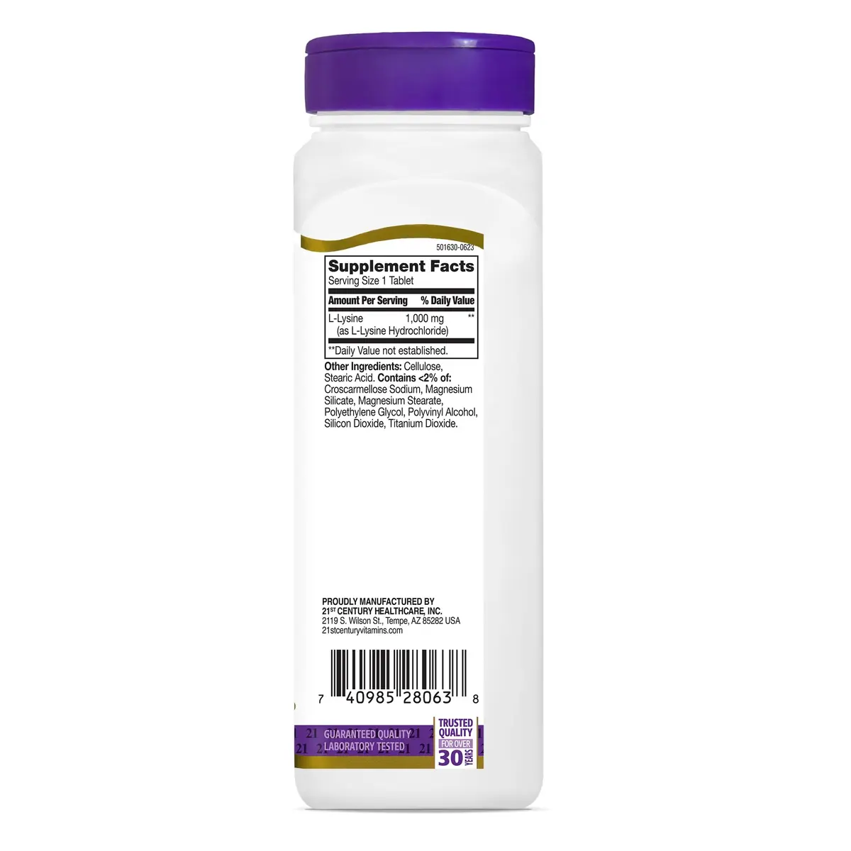 21st Century L-Lysine 1000mg Tablets | Essential Amino Acid for Protein Support, Vegan & Gluten-Free (90 Count) - view 5