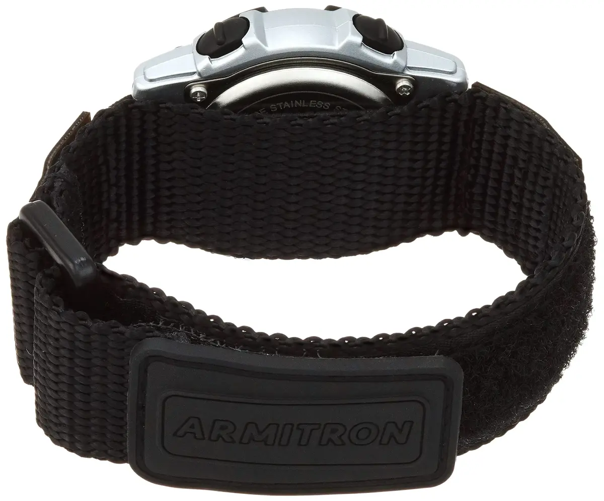 Armitron Sport Black/Silver Nylon Strap Digital Chronograph Watch 40mm - view 2