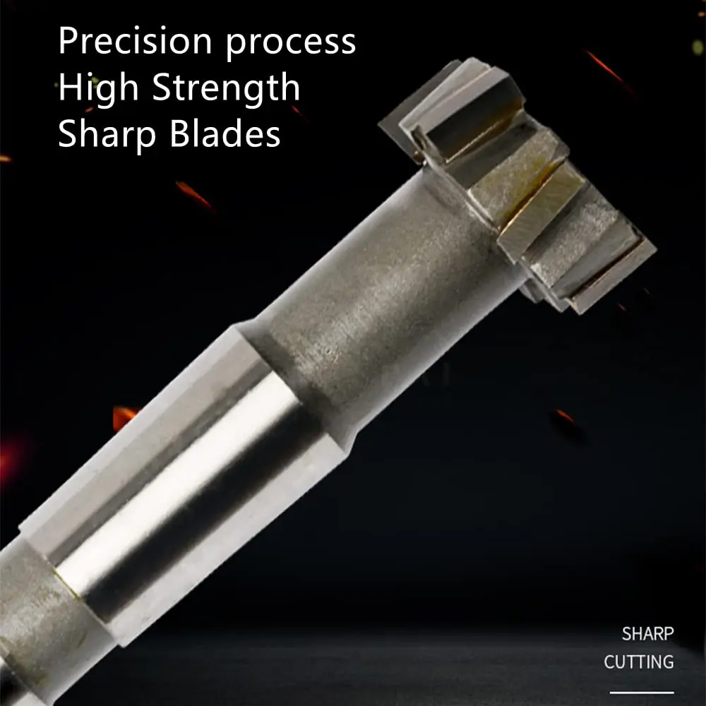NACX T Slot End Mill 10mm | High-Speed Steel Woodruff Cutter, 6 Flutes, 65mm Length - view 4
