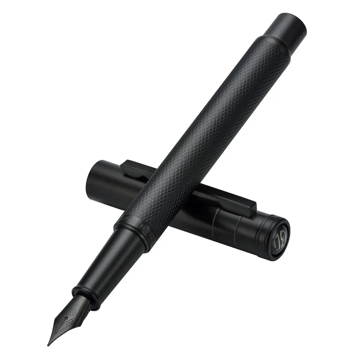 Asvine Black Forest Fountain Pen Medium Nib Classic Design with Converter and Metal Pen Case Set | Smooth Ink Flow - view 2