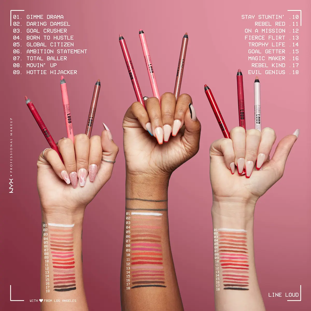 NYX PROFESSIONAL MAKEUP Line Loud Lip Liner, Stay Stuntin' (Midtone Bright Orange) 0.04 oz (1.2 ml) | PETA Certified Cruelty-Free - view 4