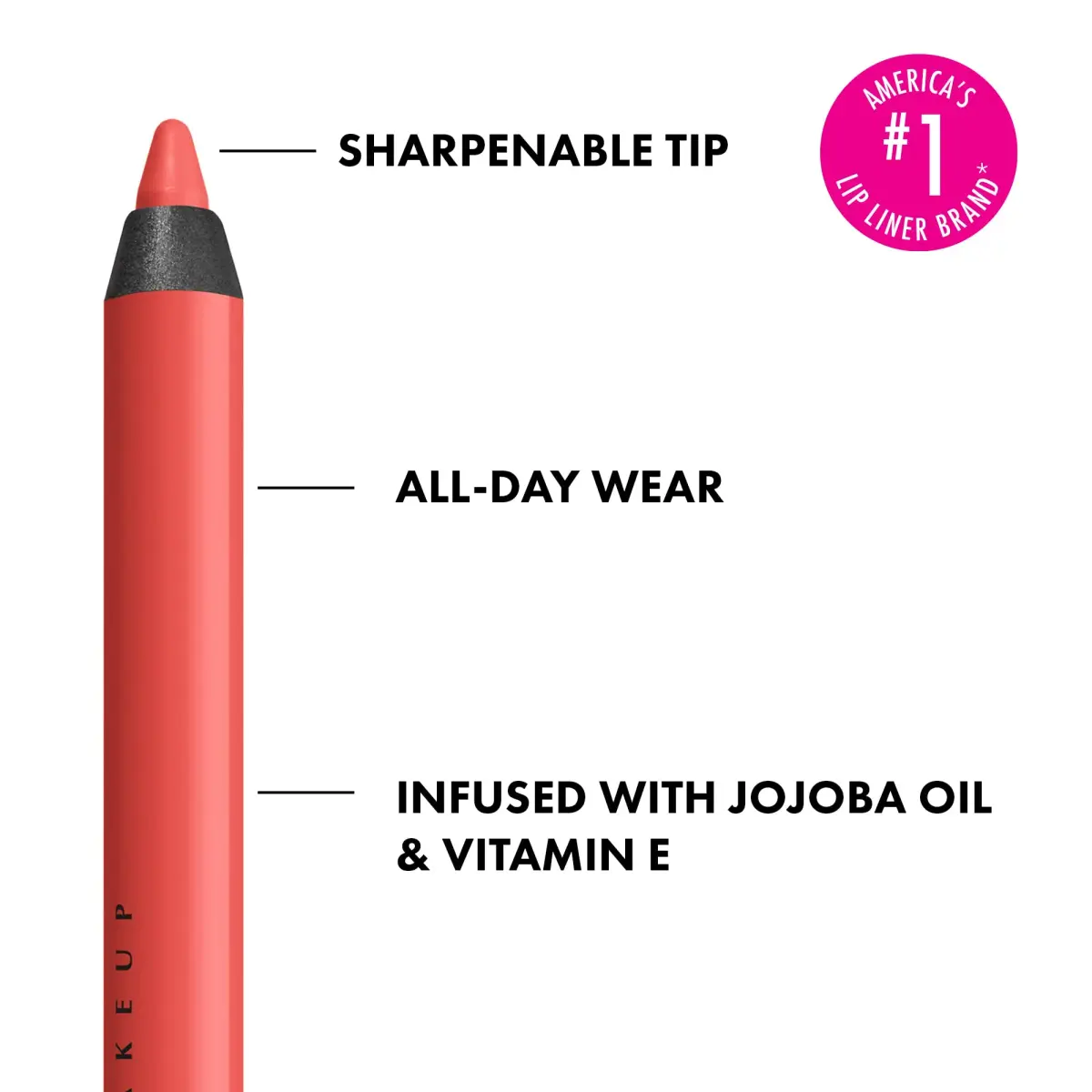 NYX PROFESSIONAL MAKEUP Line Loud Lip Liner, Stay Stuntin' (Midtone Bright Orange) 0.04 oz (1.2 ml) | PETA Certified Cruelty-Free - view 2