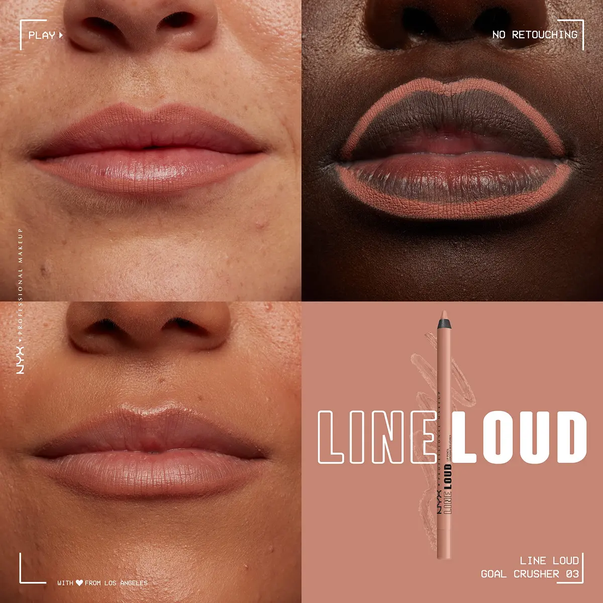 NYX PROFESSIONAL MAKEUP Line Loud Lip Liner 0.04 Ounce | Longwear Pigmented Lip Pencil with Jojoba Oil & Vitamin E - view 3