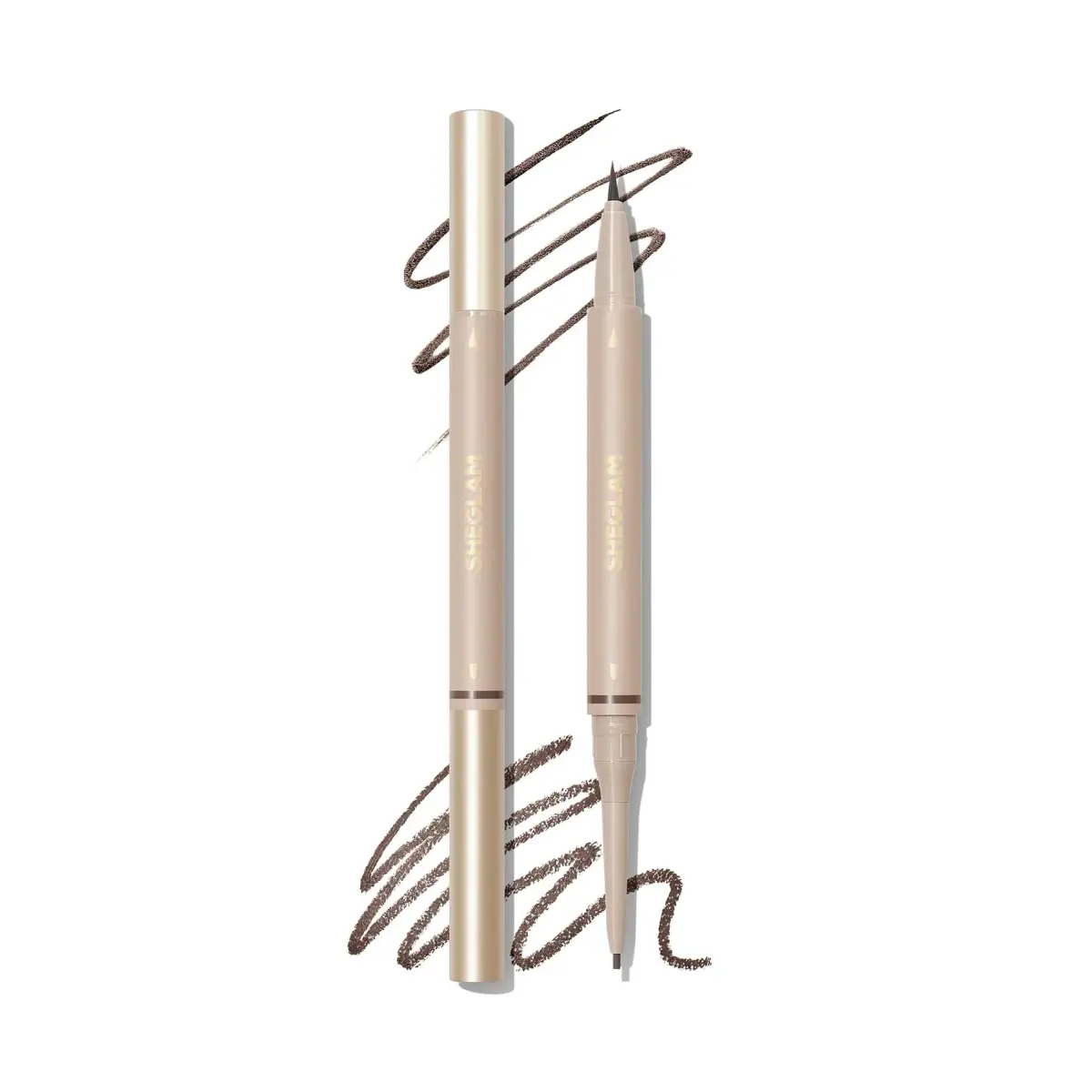 SHEGLAM Dual-Sided Eyebrow Pencil Auburn | Waterproof Matte Cream & Liquid Pen for Defined Brows - main product image