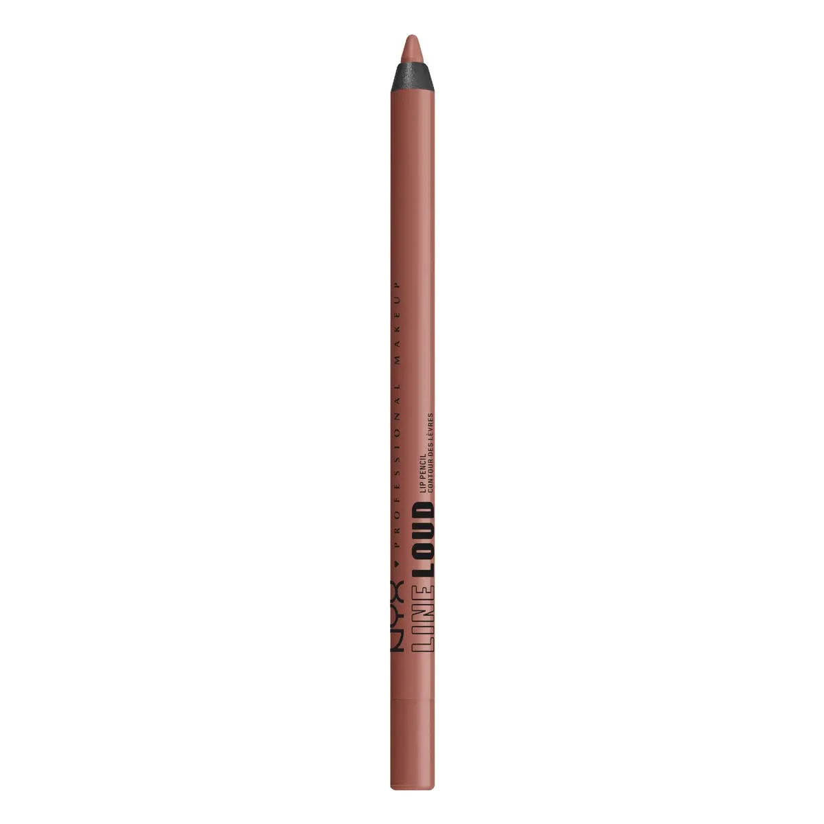 NYX PROFESSIONAL MAKEUP Line Loud Lip Liner Ambition Statement (Warm Peach Brown) 0.04 oz (1.2 g) | Longwear Matte Lip Pencil - main product image