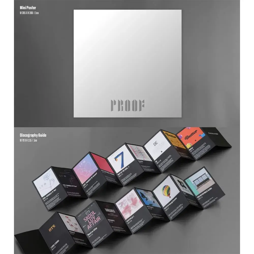 YG PLUS BTS PROOF Standard Compact Edition Anthology KPOP Album Black | Official Music Anthology - view 6