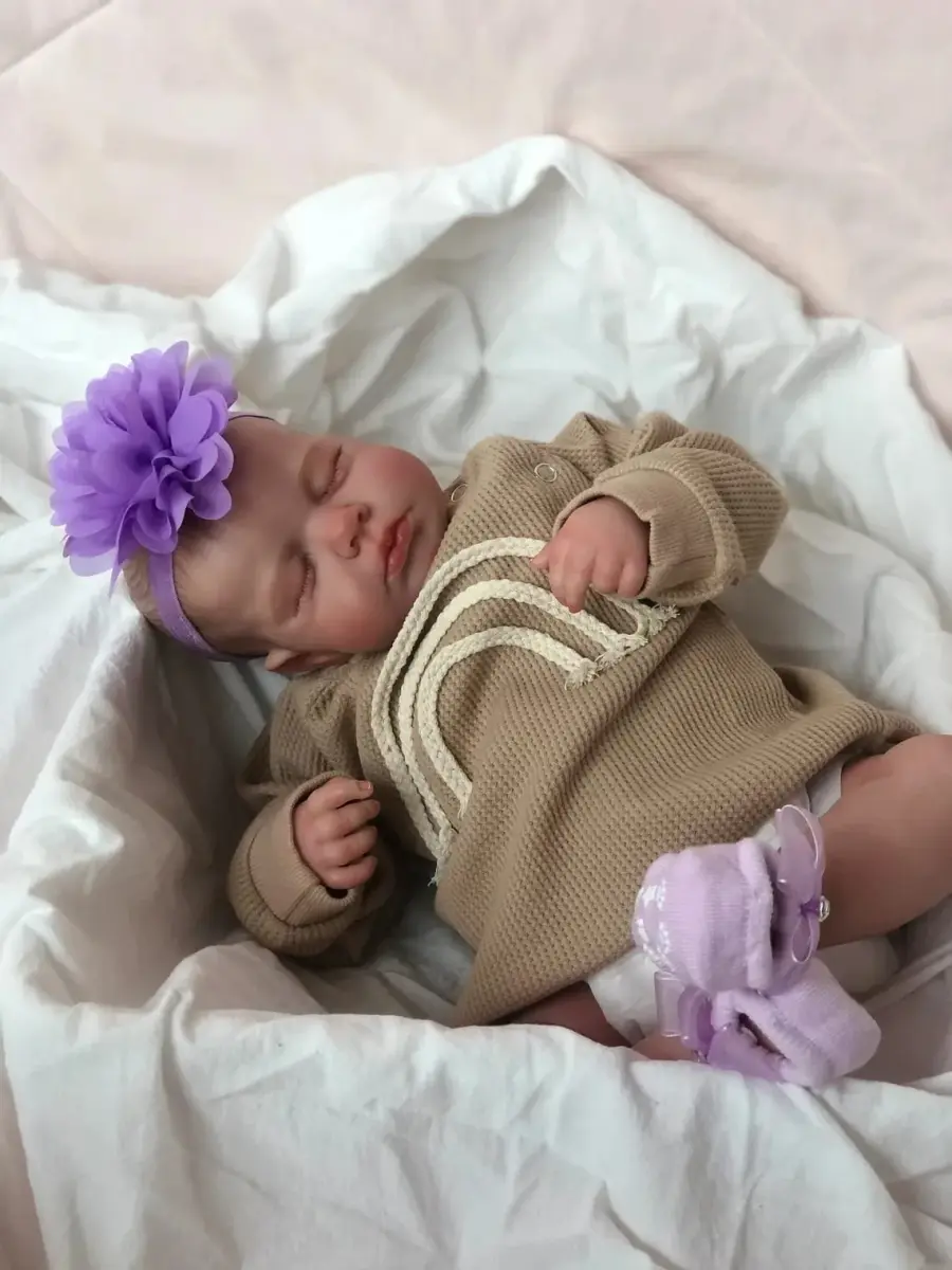Pinky Reborn Realistic Baby Doll 50cm (20 Inch) | Handmade Silicone Reborn Toddler Doll Set - view 5