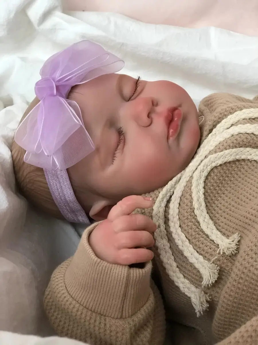 Pinky Reborn Realistic Baby Doll 50cm (20 Inch) | Handmade Silicone Reborn Toddler Doll Set - view 2