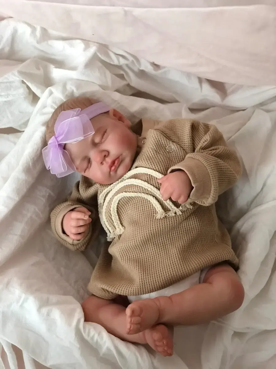 Pinky Reborn Realistic Baby Doll 50cm (20 Inch) | Handmade Silicone Reborn Toddler Doll Set - view 3