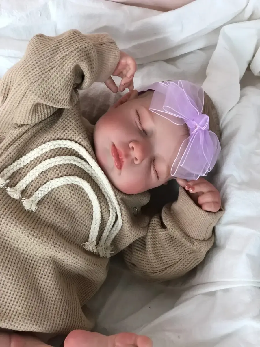 Pinky Reborn Realistic Baby Doll 50cm (20 Inch) | Handmade Silicone Reborn Toddler Doll Set - view 4