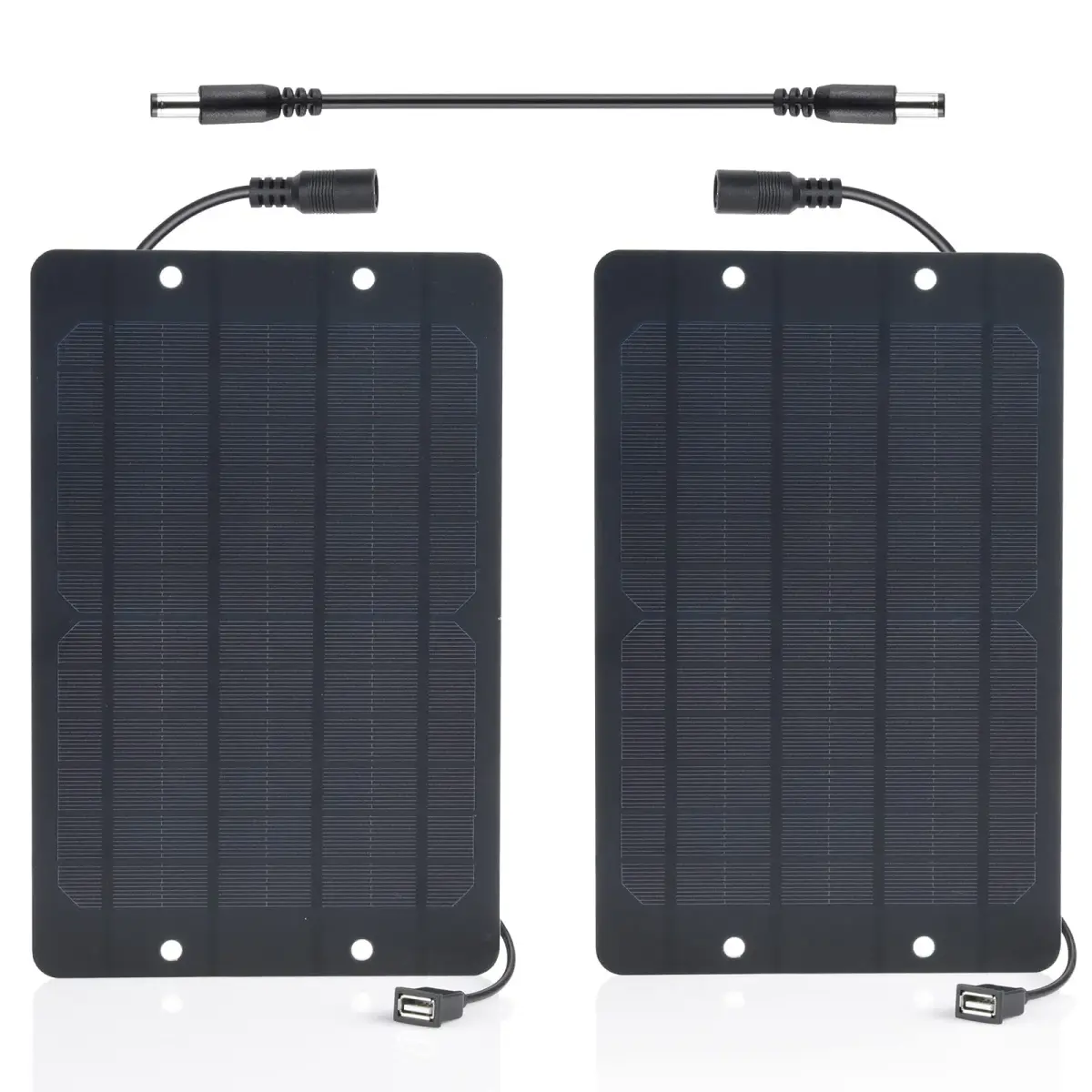 Soshine 6W x2 Solar Panel 12W (27.99cm x 18.01cm) | High-Efficiency Monocrystalline Solar Charger - main product image