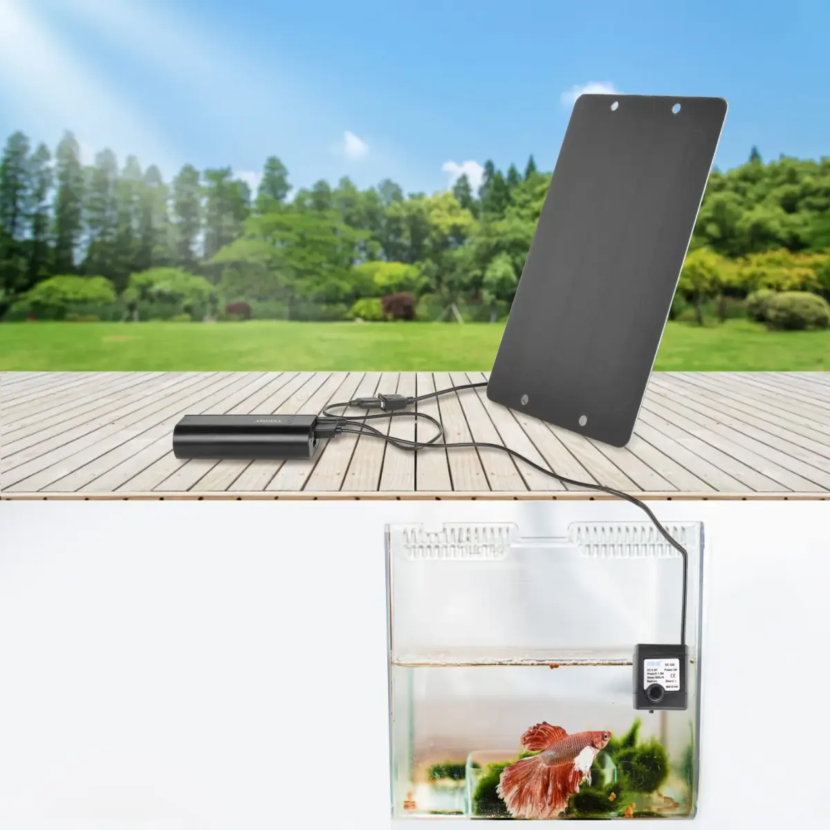 Soshine 6W x2 Solar Panel 12W (27.99cm x 18.01cm) | High-Efficiency Monocrystalline Solar Charger - view 6