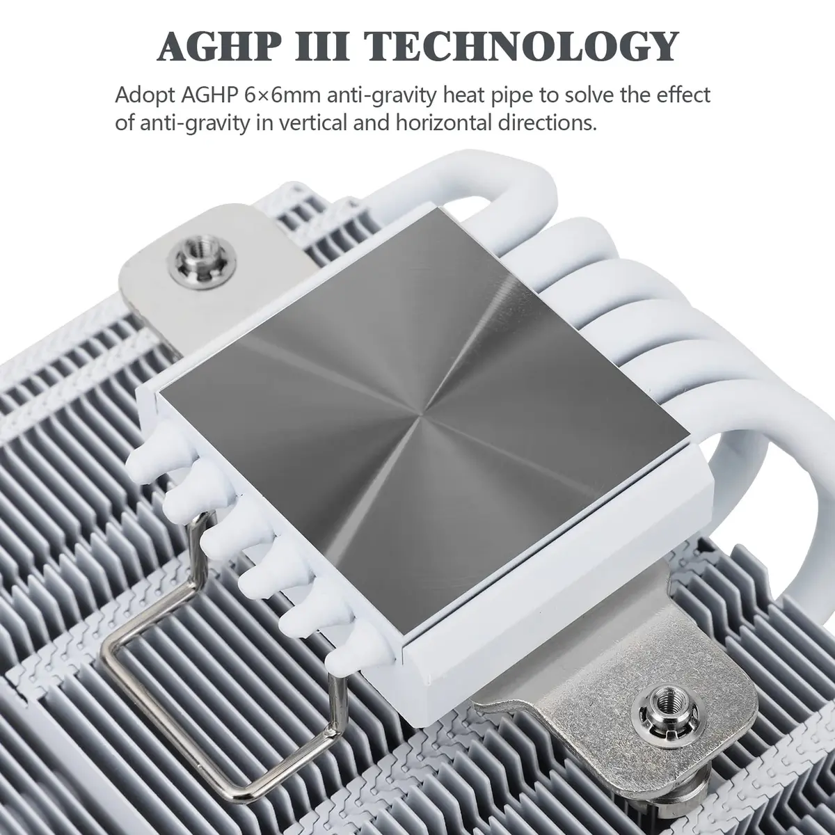 Thermalright AXP120-X67 White ARGB Low Profile CPU Cooler 67mm Height | Intel LGA 1700/1851 & AMD AM4 Compatible - view 2