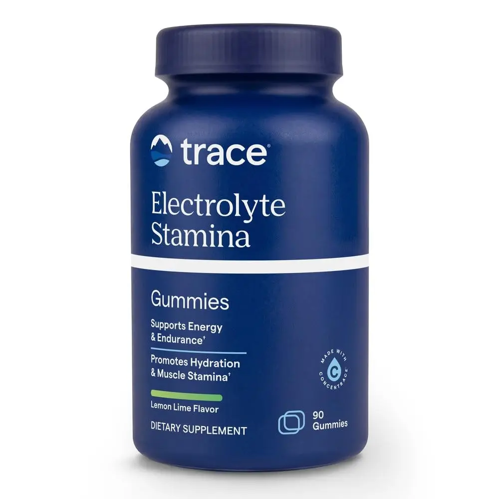 Trace Minerals Electrolyte Stamina Gummies, Lemon Lime | Full Spectrum Ionic Trace Minerals Support - main product image