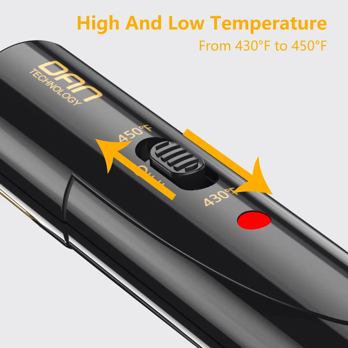 DAN Technology Electric Hot Comb for Wigs & Edges, 232°C (450°F) Dual Voltage Travel Straightener | Ceramic Glaze - view 5