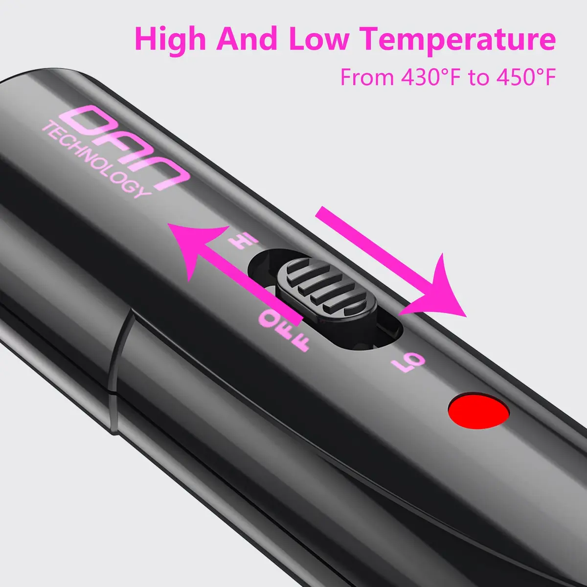 DAN Technology Ceramic Pressing Comb 450°F | Fast Heating Hot Comb for Hair Styling - view 5