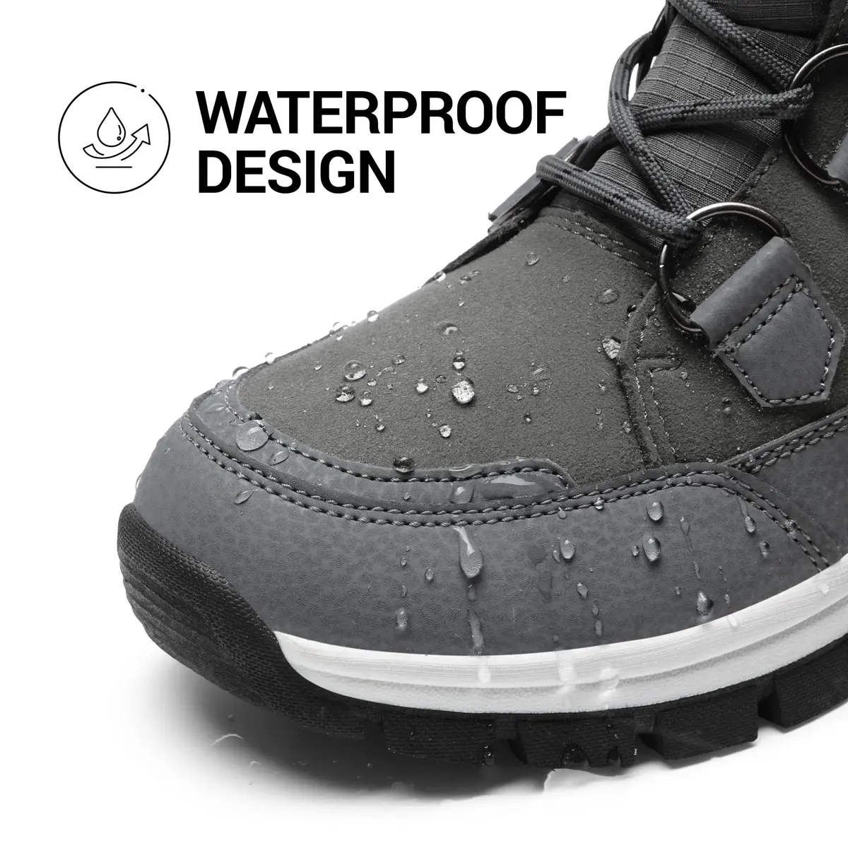 DREAM PAIRS Women's Waterproof Mid Calf Snow Boots 11 | Faux Fur & Sherpa Insulation - view 6