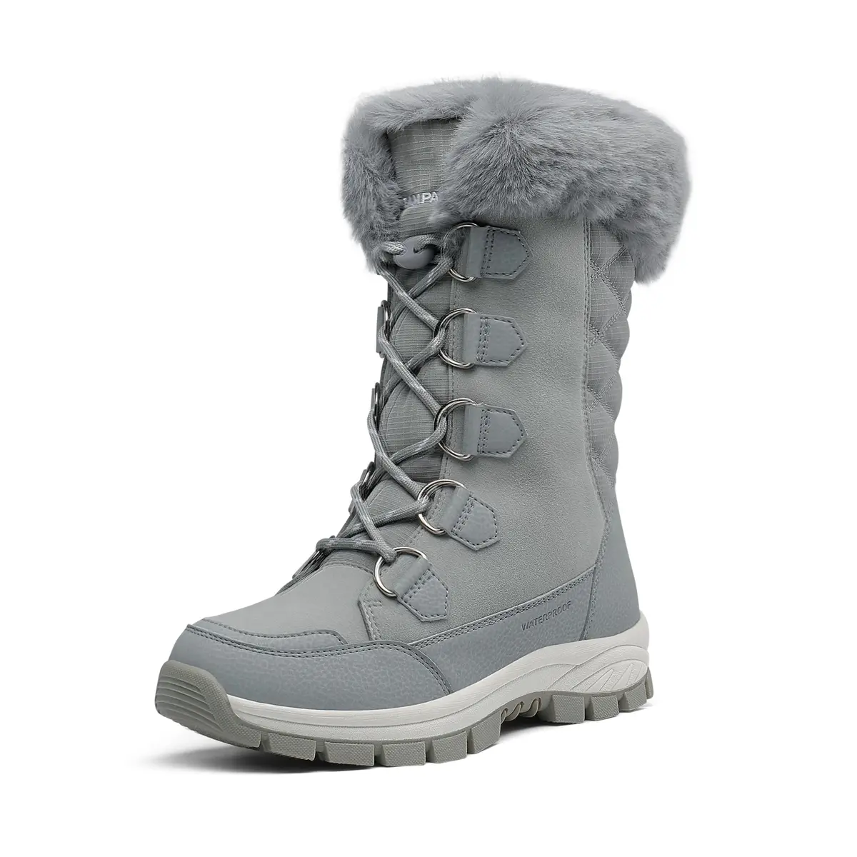 DREAM PAIRS Women's Waterproof Mid Calf Snow Boots 8.5 | Faux Fur Lining & Slip-Resistant Sole - main product image