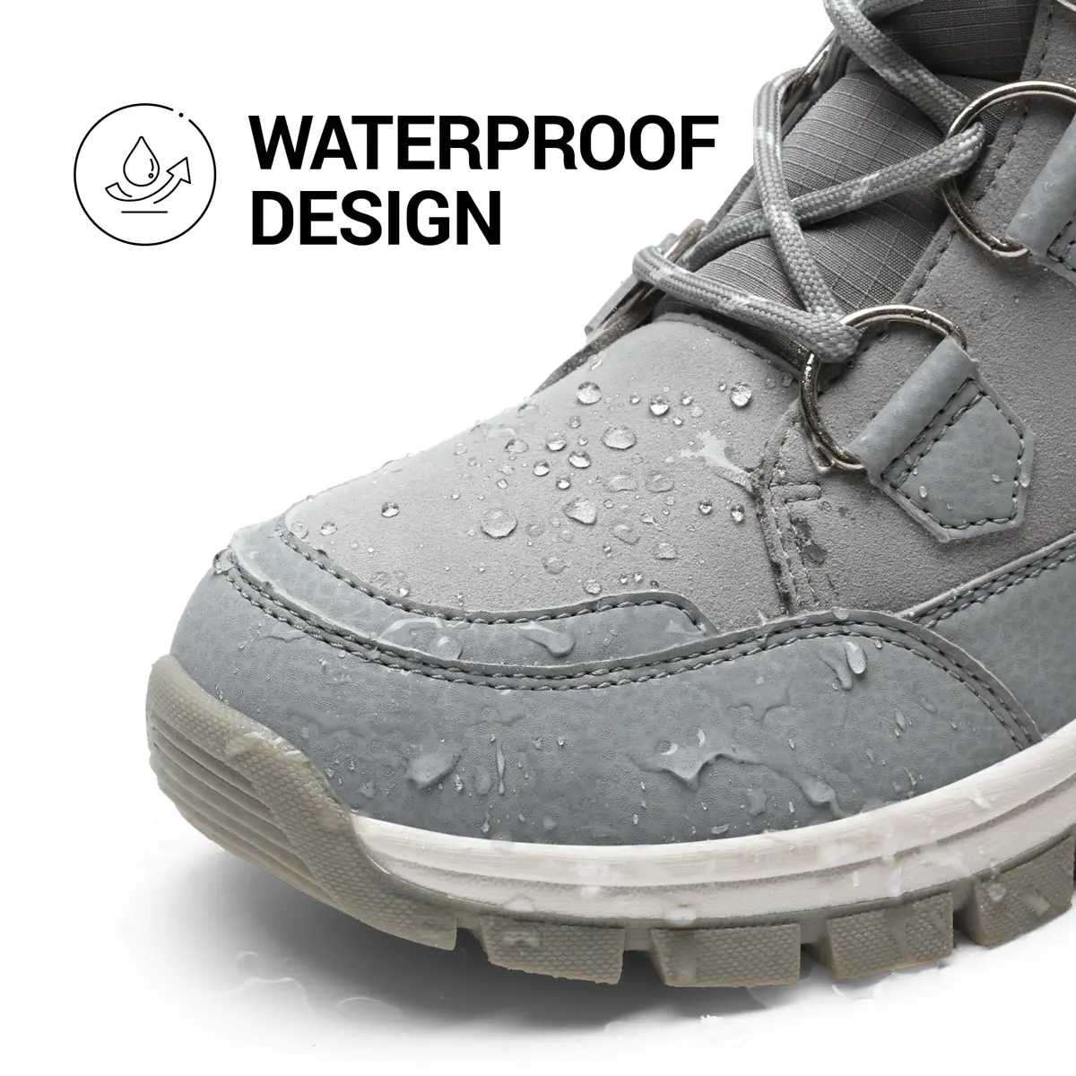 DREAM PAIRS Women's Waterproof Mid Calf Snow Boots 8.5 | Faux Fur Lining & Slip-Resistant Sole - view 6