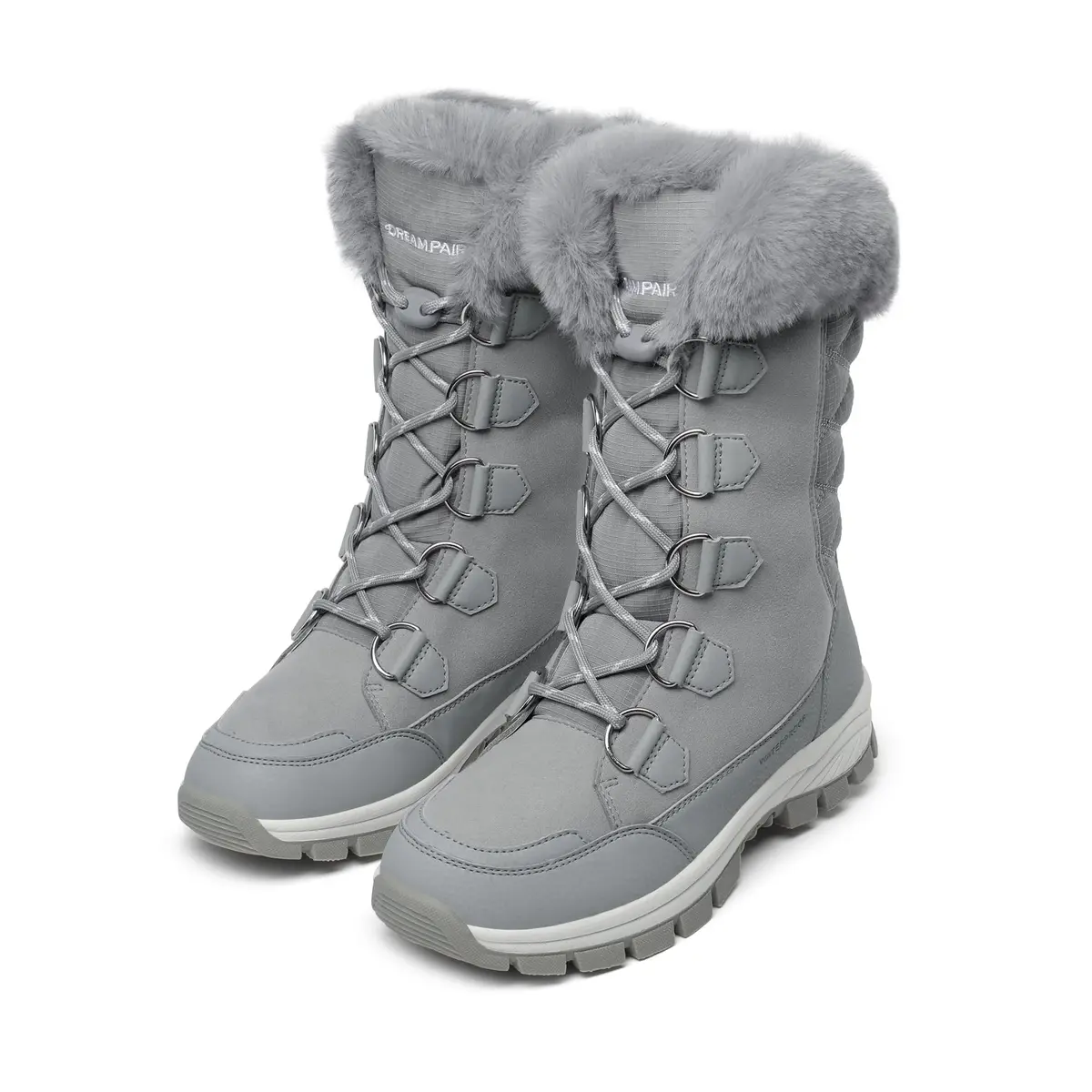 DREAM PAIRS Women's Waterproof Mid Calf Snow Boots 8.5 | Faux Fur Lining & Slip-Resistant Sole - view 4