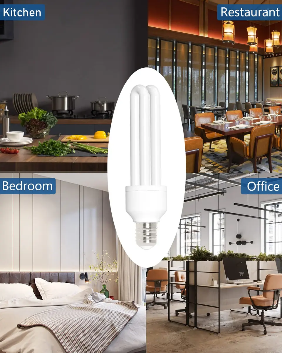 Dichroma E27 U Type 15W Bug Zapper Replacement Bulbs 2-Pack | 1100 Lumens Daylight White - view 6