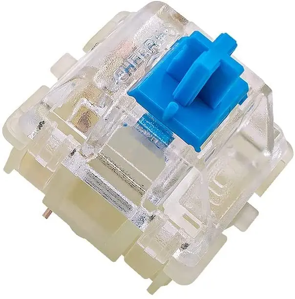 Granvela Cherry MX RGB Blue Key Switches 10 Pack | Clicky Tactile 60g Force for Mechanical Keyboard - view 2