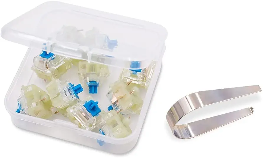 Granvela Cherry MX RGB Blue Key Switches 10 Pack | Clicky Tactile 60g Force for Mechanical Keyboard - view 6